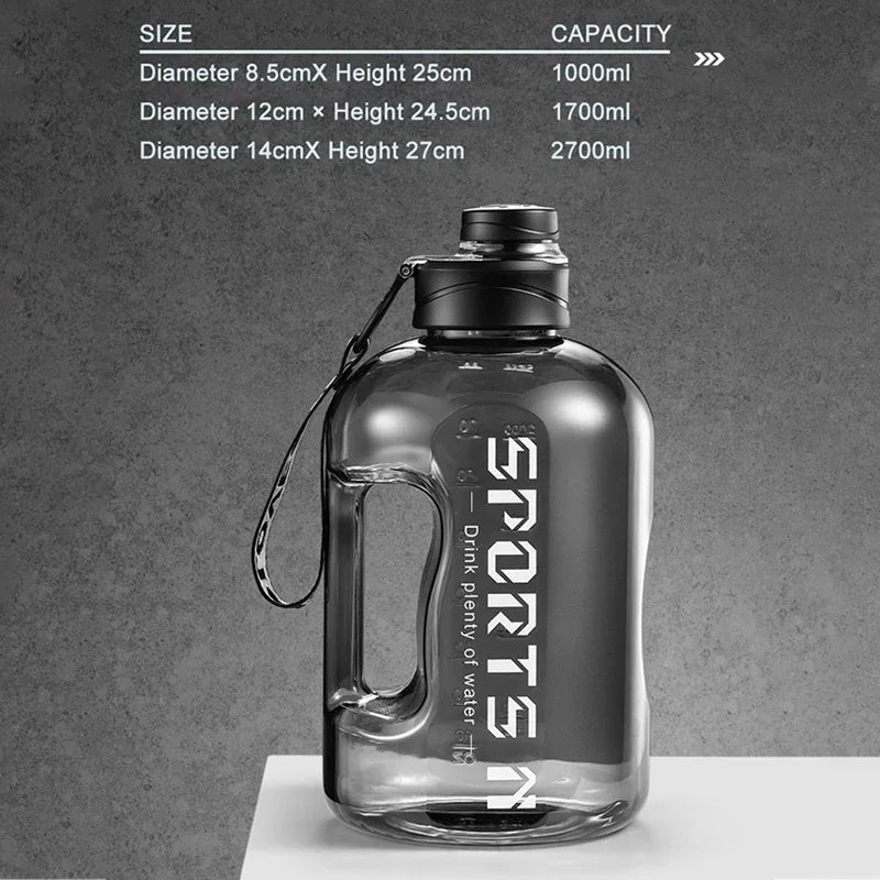 1.7L Large Sports Water Bottle