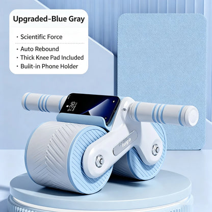 Auto-Rebound Ab Roller with Phone Holder