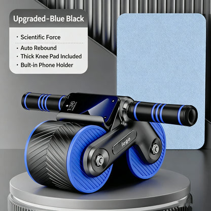Auto-Rebound Ab Roller with Phone Holder