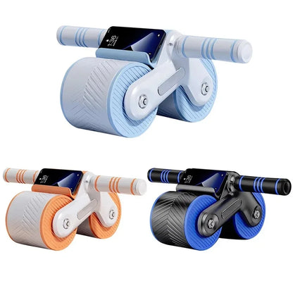 Auto-Rebound Ab Roller with Phone Holder