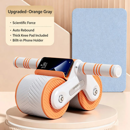 Auto-Rebound Ab Roller with Phone Holder