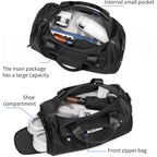 Gym duffle bag with shoe and wet compartments - image 4