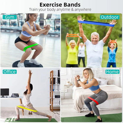 5-Level Resistance Loop Bands Set with Bag